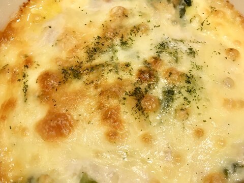 豆腐ソース★ツナとナスとほうれん草グラタン♪